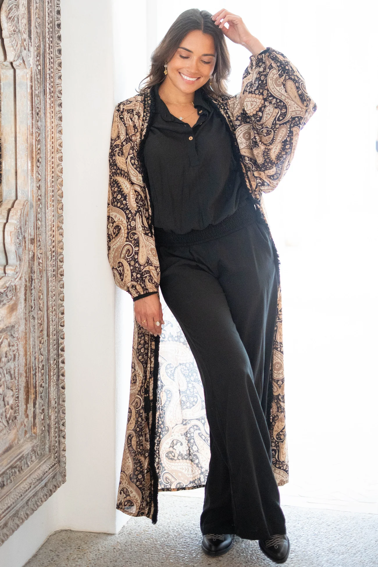 Dress Isabela Paisley Black - Afbeelding 6