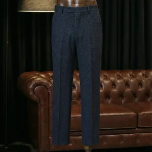 CASTLESON - Pantalon Chief Navy Tweed