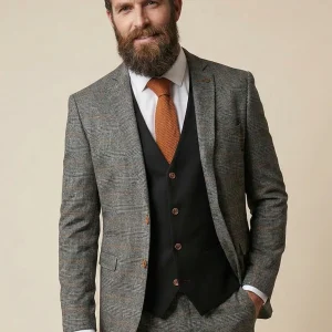 Driedelig kostuum Jenson grey mix and match