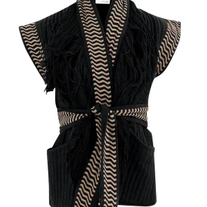 Fringe Gilet Esthetica Black