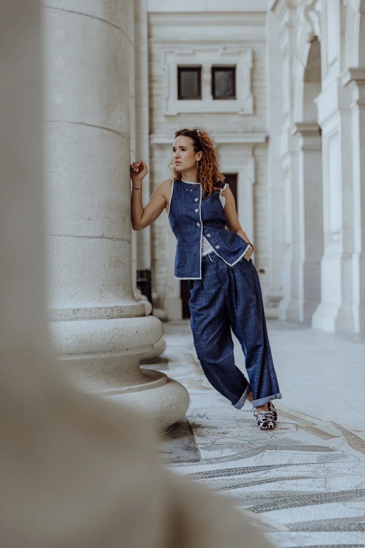 AriaS6 Waistcoat | Blue - Afbeelding 3