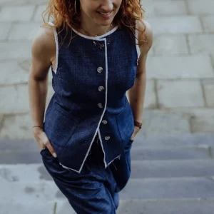 AriaS6 Waistcoat | Blue