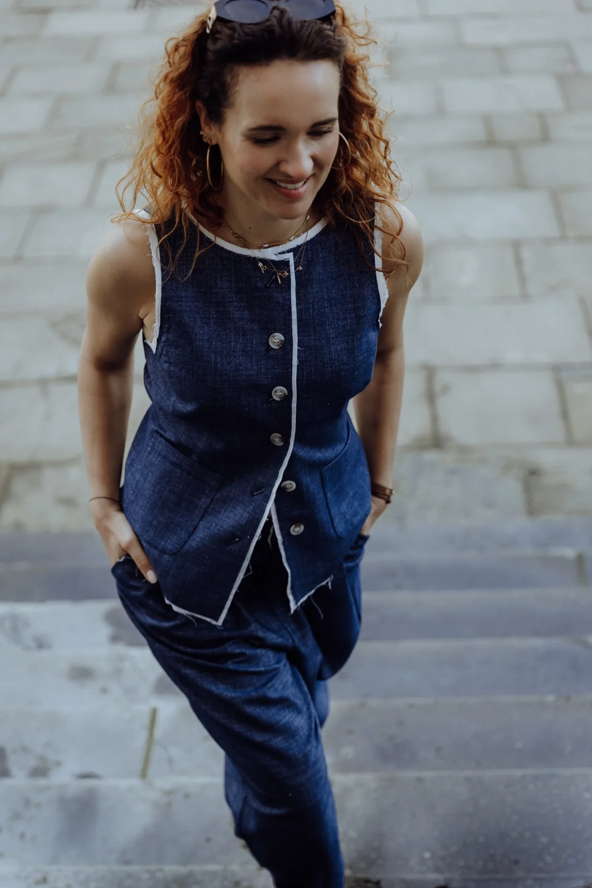 AriaS6 Waistcoat | Blue