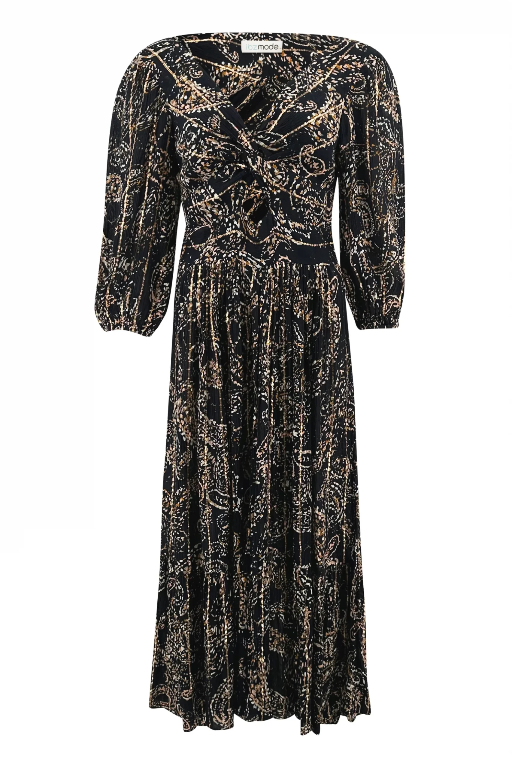 Dress Santi Paisley Black - Afbeelding 4