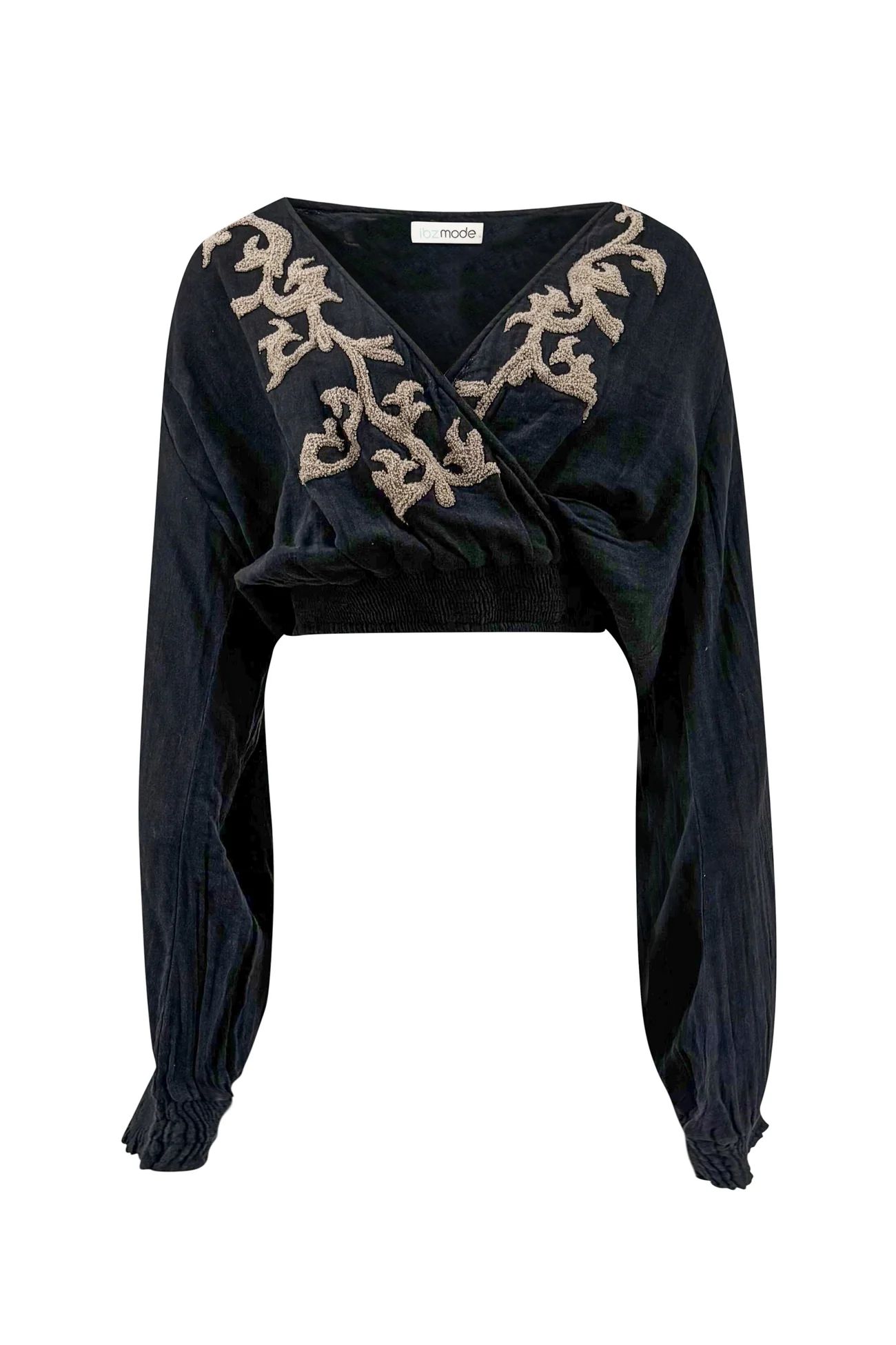 Plisados Wrap top Black - Afbeelding 5