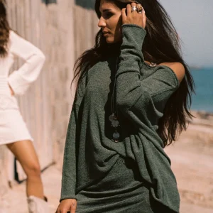 Milou Knitted Skirt Khaki