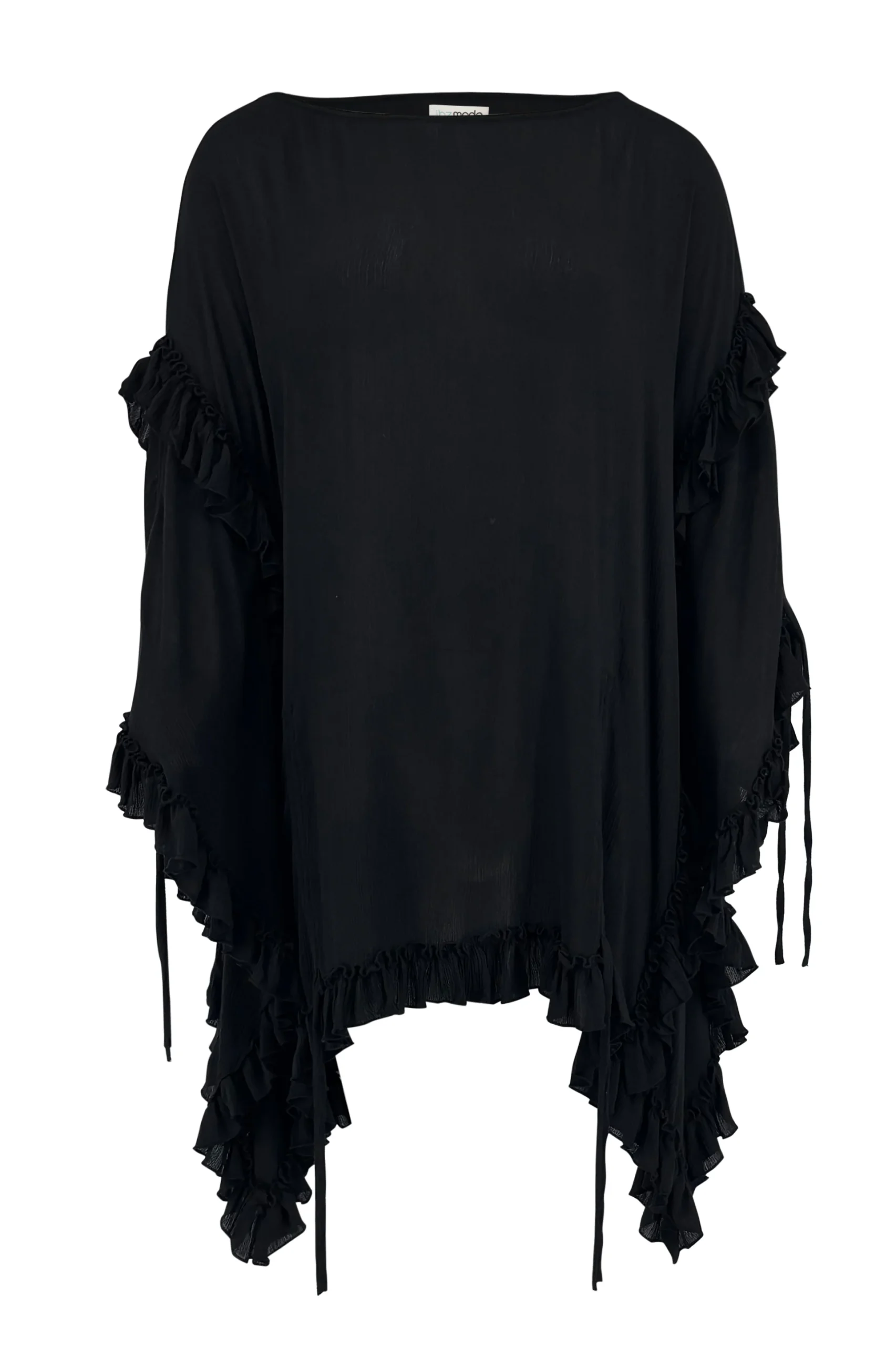 Ruffle Kaftan Millor Black - Afbeelding 3