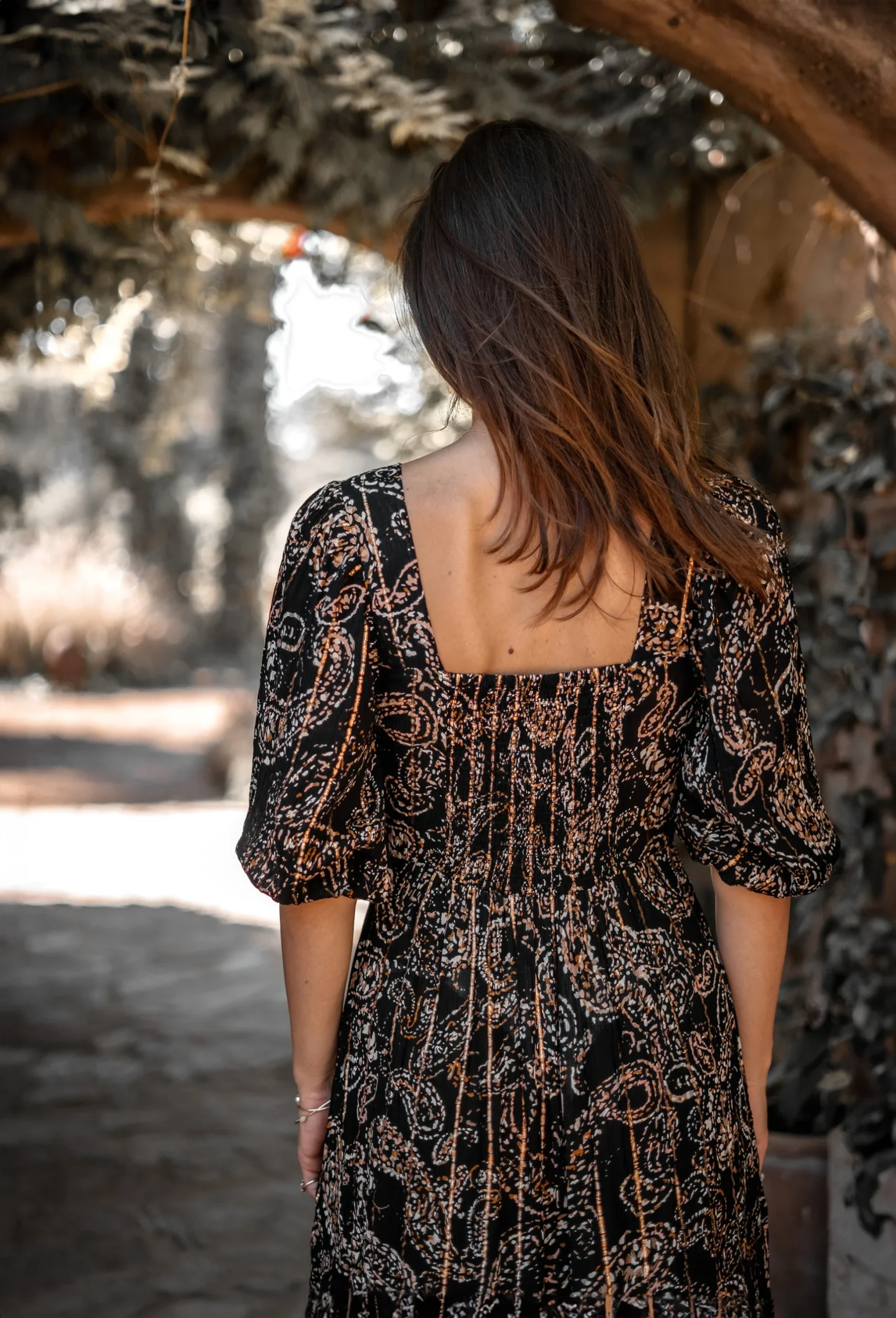 Dress Santi Paisley Black - Afbeelding 7