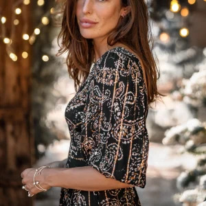 Dress Santi Paisley Black