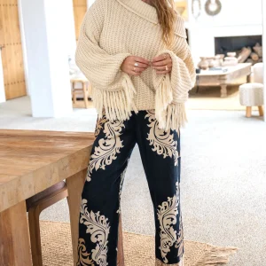 Pantalon Brisa Jaquard Black