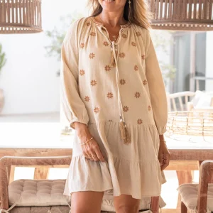 Short Dress Lindo Ecru