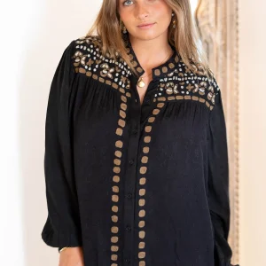 Blouse Jacquard Clásico Black
