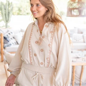 Blouse Lindo Dorada Ecru