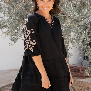 Tunic Ida Cosido Black