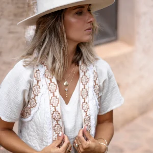 Short Gilet Nomad Ecru