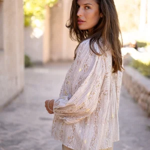 Blouse Corazon Print Sand