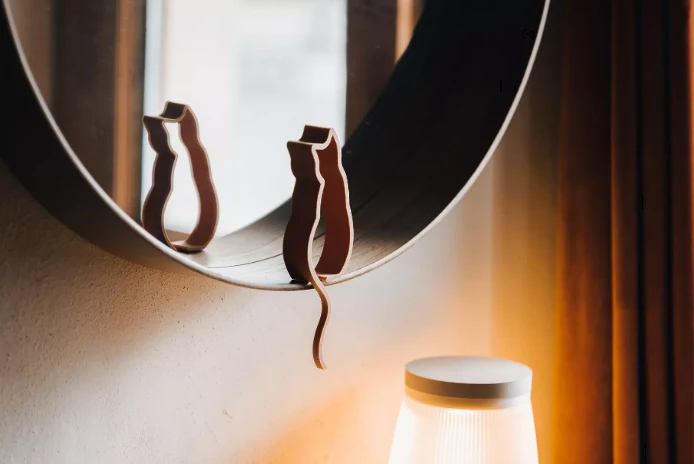 Set van 4 speelse decoratieve katten - Afbeelding 4