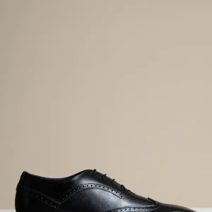 Zwarte leren schoenen, Marc Darcy Dawson - Wingtip brogue