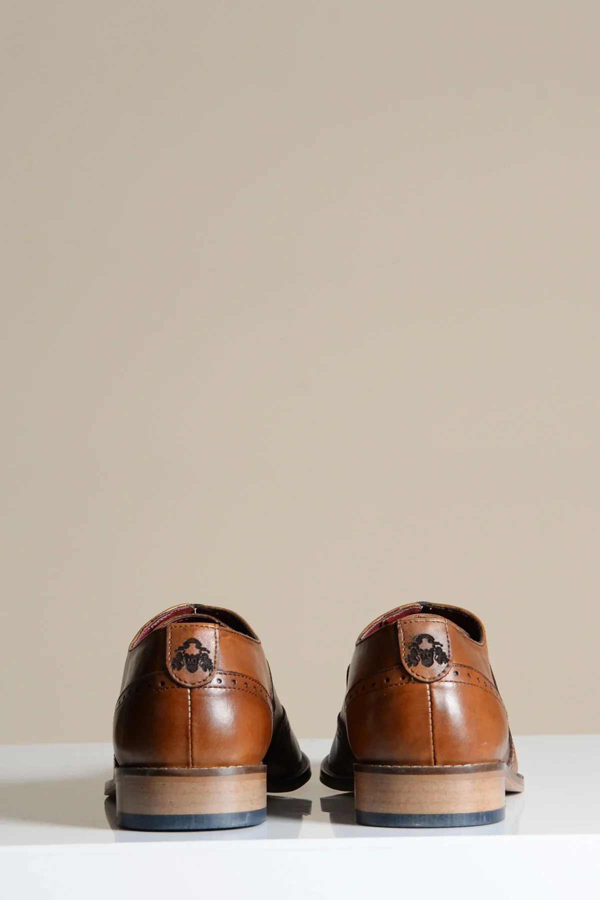 Bruine leren schoenen, Marc Darcy Dawson - Wingtip brogue - Afbeelding 5