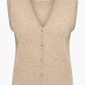 LeifA5 knitted waistcoat | Sand melėe