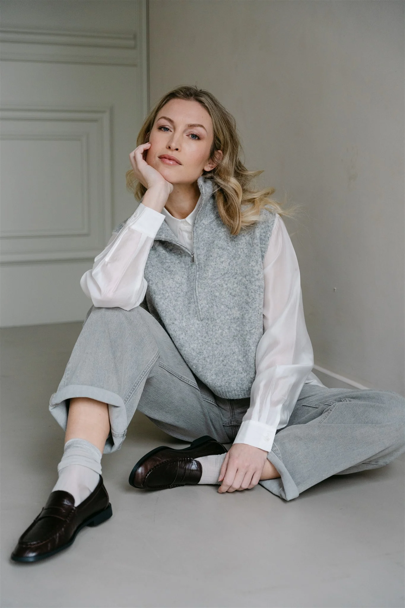 AkiA5 jeans trouser | Grey jeans - Afbeelding 3