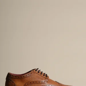 Bruine leren schoenen, Marc Darcy Brandon - Wingtip brogue