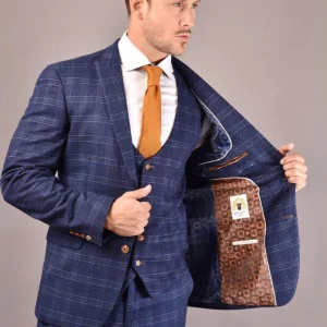 Marc Darcy - Colbert Blauw Chigwell Tweed