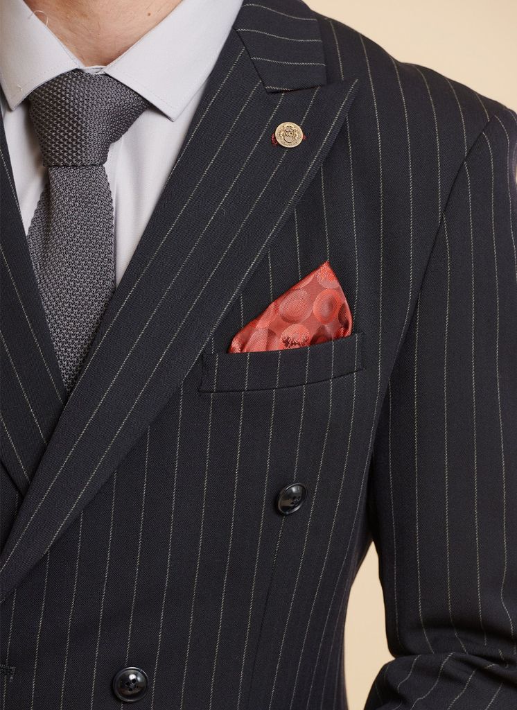 Marc Darcy - Colbert Gestreept Rocco Navy Double Breasted - Afbeelding 3