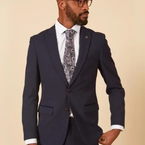 Marc Darcy - Colbert Ruitpatroon Donker Blauw Bromley Navy