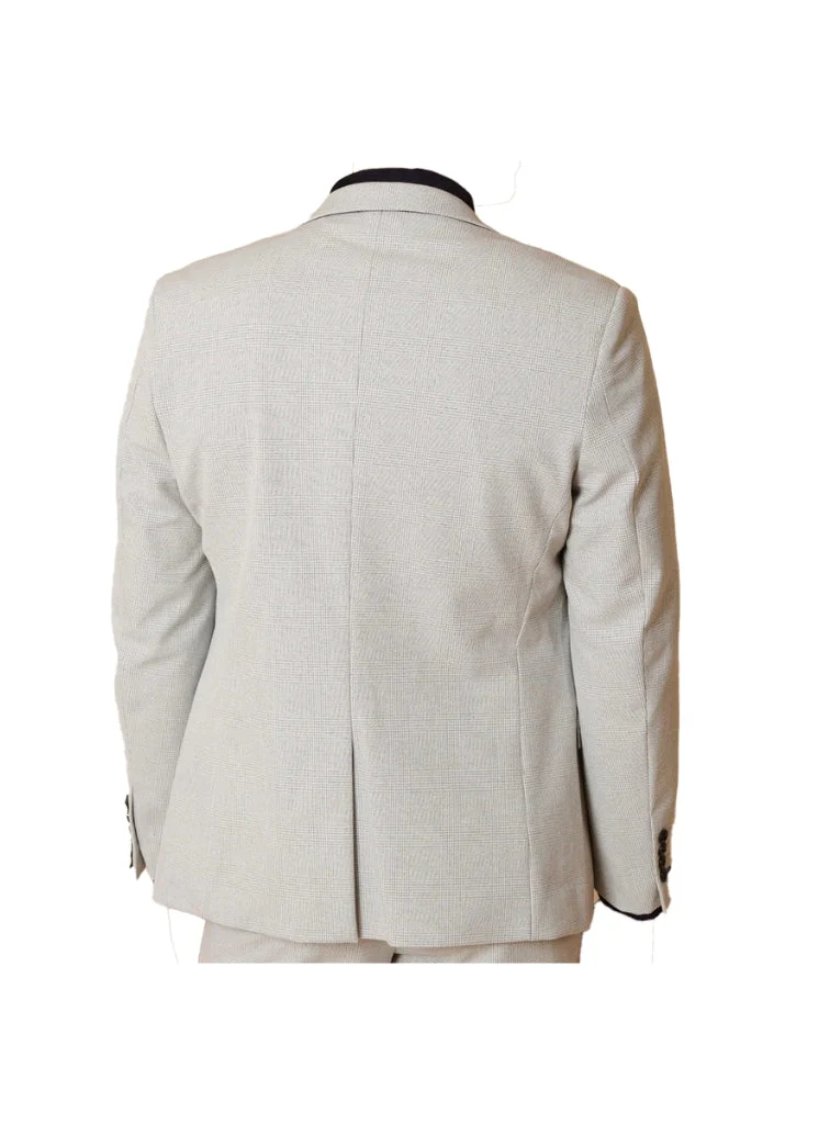 Marc Darcy - Colbert Ruitpatroon Wit Bromley Stone - Afbeelding 4