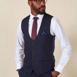 Marc Darcy - Gilet Navy Blue Edison Redline