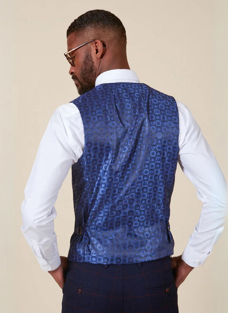 Marc Darcy - Gilet Navy Blue Edison Redline - Afbeelding 3