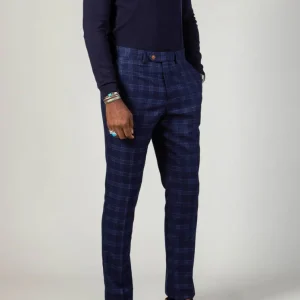 Marc Darcy - Pantalon Blauw Chigwell Tweed