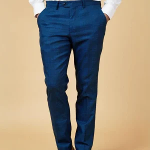 Marc Darcy - Pantalon Check Jerry Blue