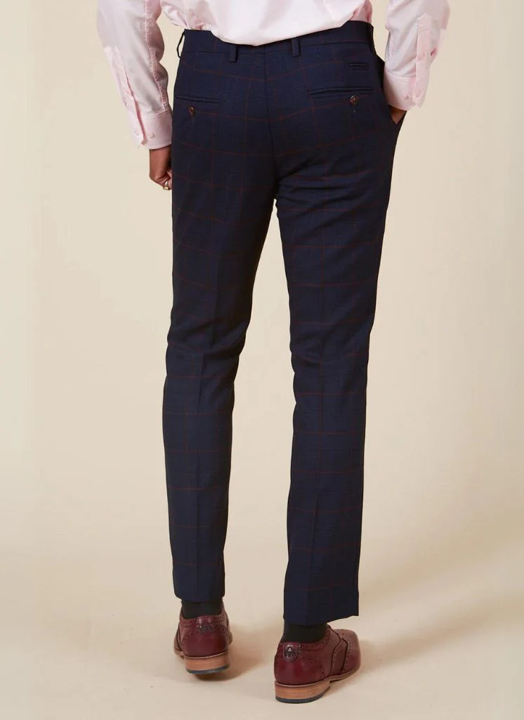 Marc Darcy - Pantalon Navy Blue Edison Redline - Afbeelding 3
