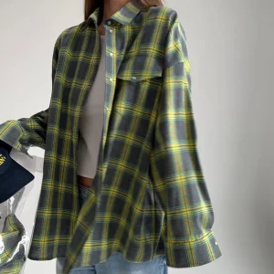 Oversized Blouse Dames Groen