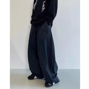 Oversized Broek Heren Zwart