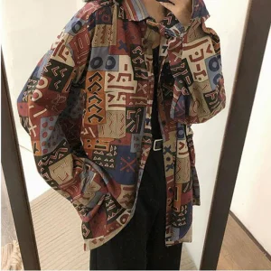 Oversized Bruine Blouse