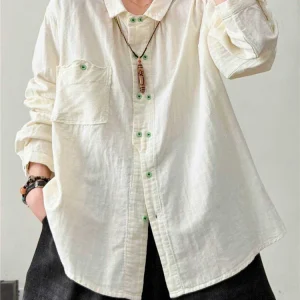 Oversized Linnen Blouse Dames