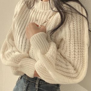 Oversized Sweater Dames Wit