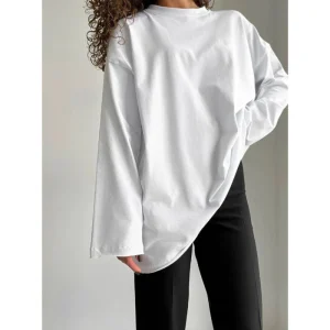 Oversized T-Shirt Dames Lange Mouwen