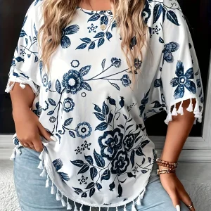 Oversized T-Shirt Dames Plus Size