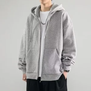 Oversized Trui Met Rits Heren