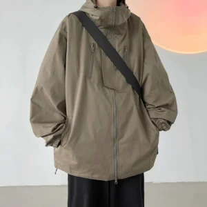 Oversized Vest Heren Grijs