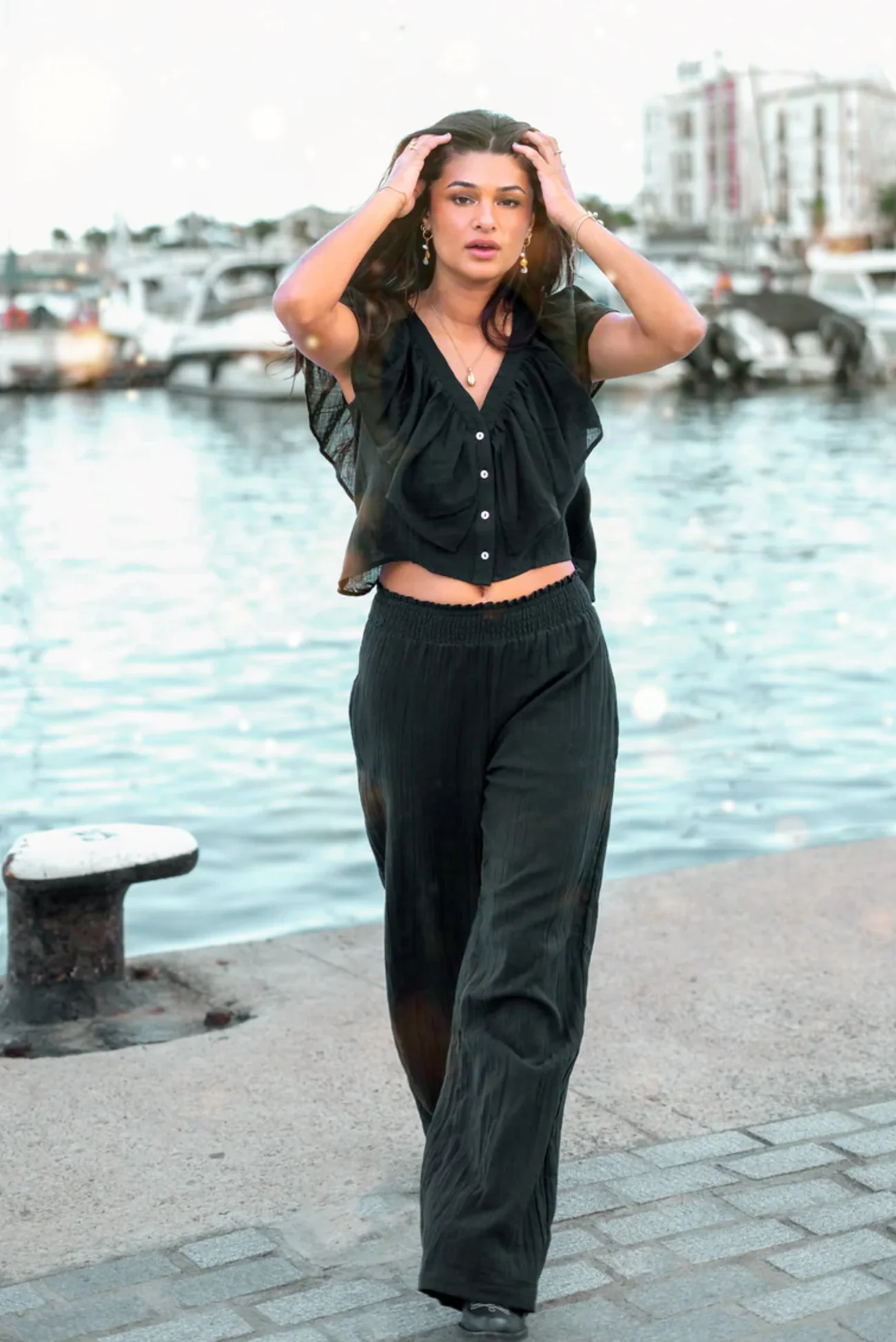 Pantalon Sparkle Black - Afbeelding 2