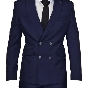 2-delig pak - Double Breasted - Cavani Victorious Navy Suit 2pc