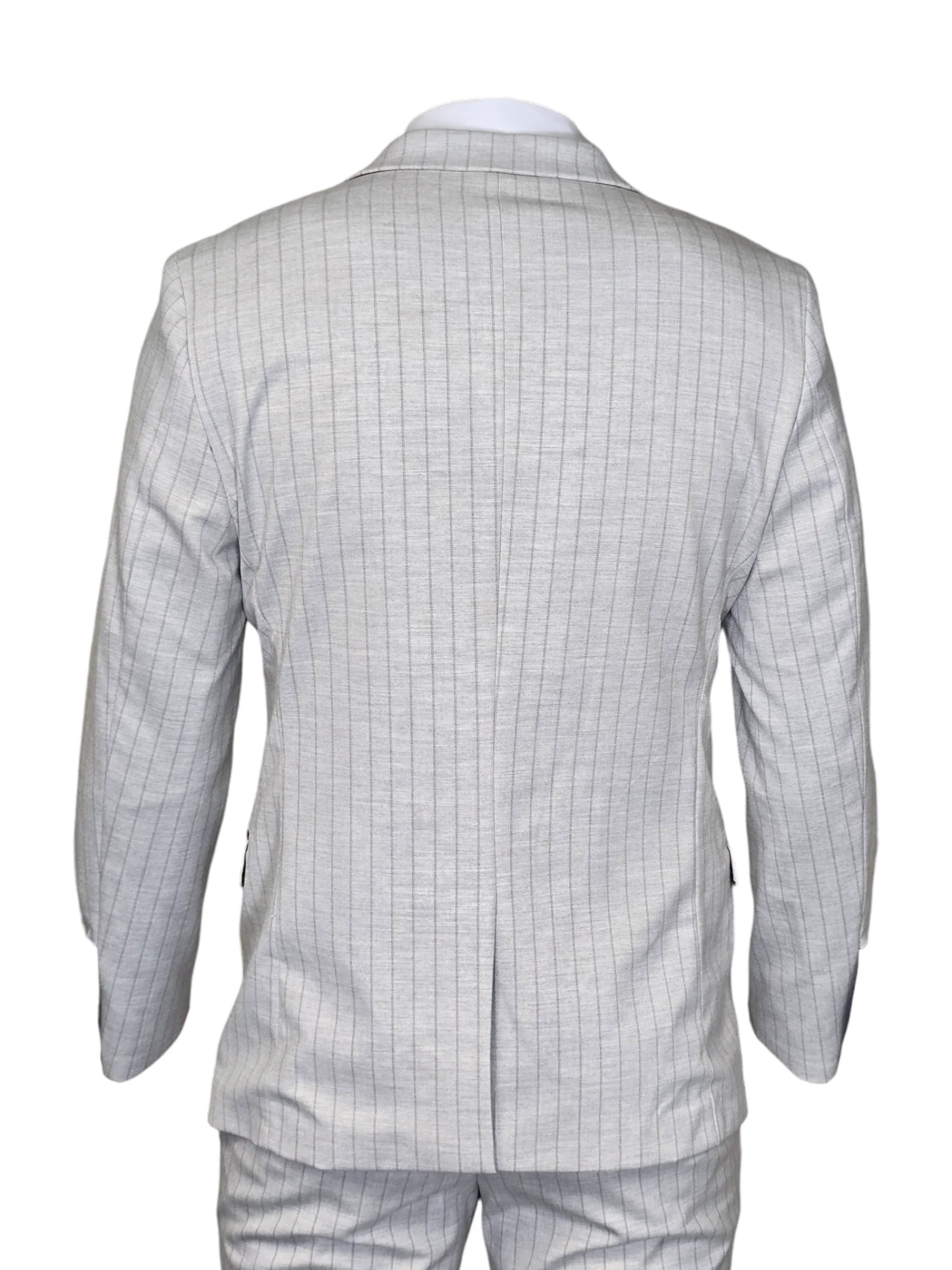 Double breasted - Stone pinstripe herenpak - Marc Darcy Grant Stone - Afbeelding 4