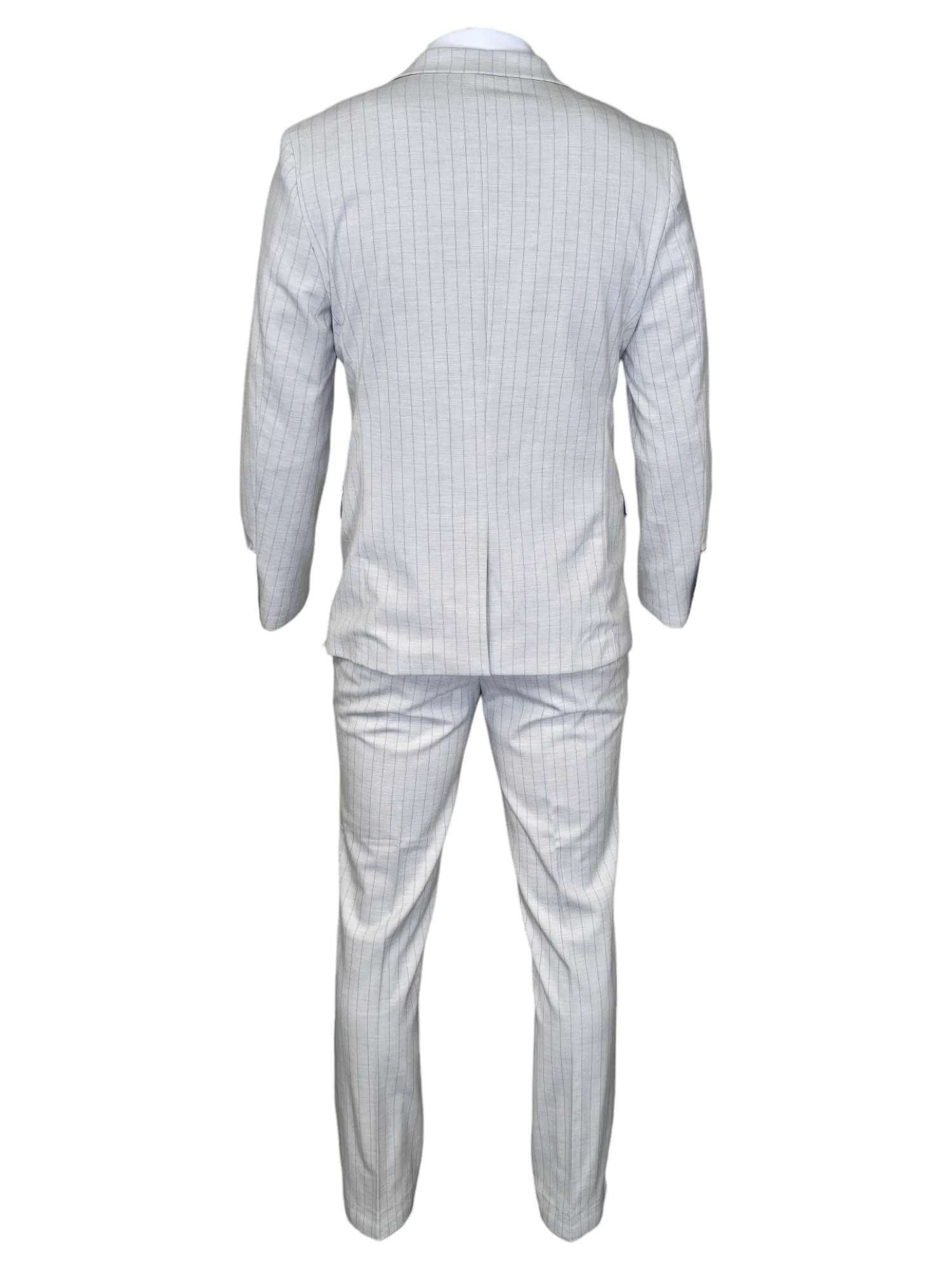 Double breasted - Stone pinstripe herenpak - Marc Darcy Grant Stone - Afbeelding 5