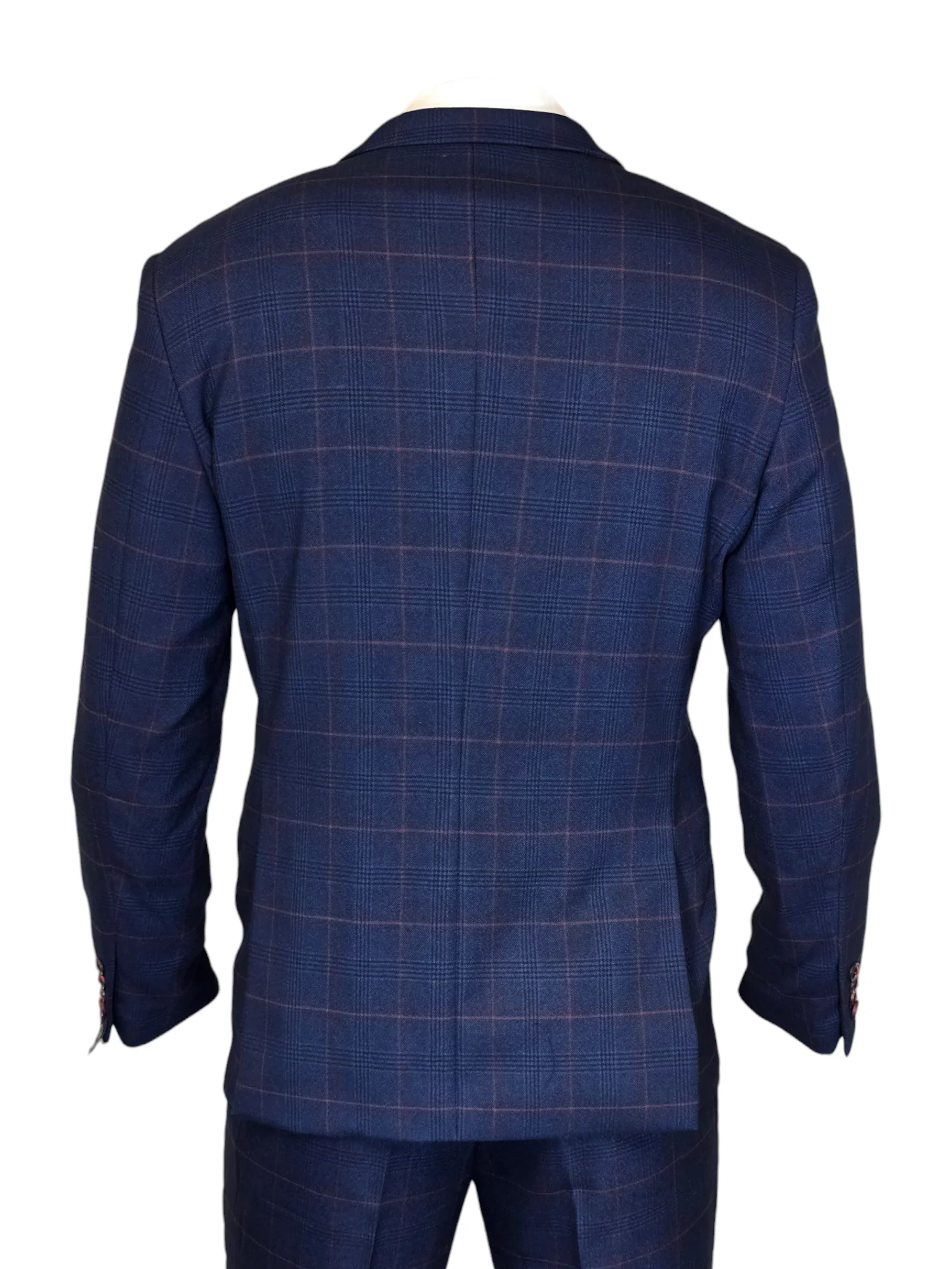 2-delig Navy Blue Gentlemens Suit - Edison Redline 2pc - Afbeelding 5