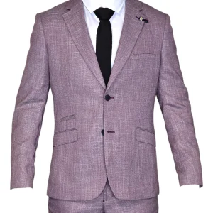 2-delig pak - slim fit heren kostuum - Cavani lilac suit 2pc